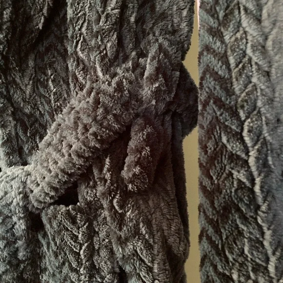 Plush Dark Green Belted men’s belted robe super soft men’s robe - Picture 2 of 3